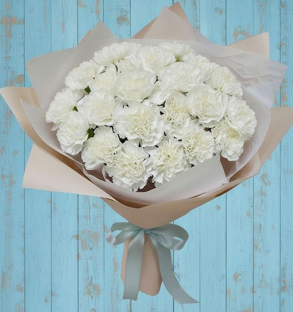 Букет цветов из: Гвоздики в Жирово