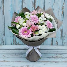 Букет цветов из:  Герберы, Альстромерии и Хризантемы в Жирово