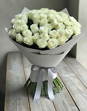 Букет 35 Белых роз #REPLACE_PRED# Жирово