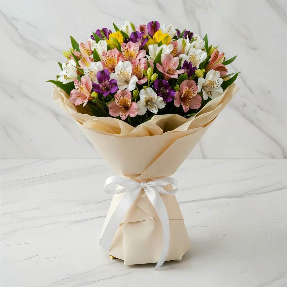 Букет цветов из: Альстромерии в Жирово