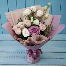 Букет цветов из:  Розы и Лизиантусы в Жирово