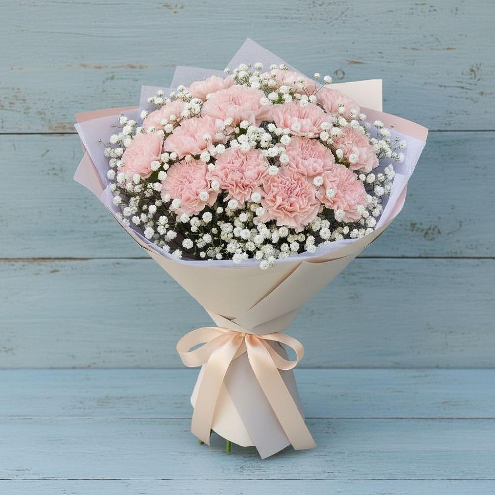 Букет цветов из: Гвоздики в Жирово