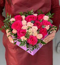 Цветочная композиция из Розы в коробке #REPLACE_PRED# Жирово
