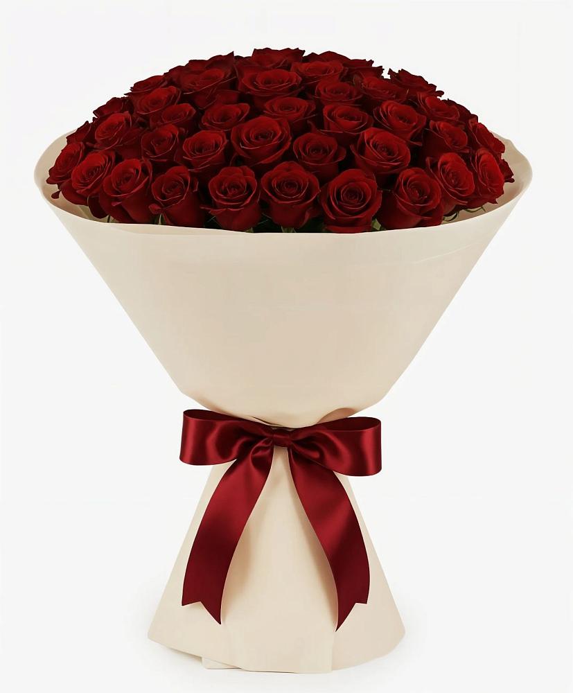 Букет 101 Бордовая роза Блэк Бакарра в Жирово