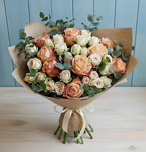 Букет цветов из:  Альстромерии и Розы #REPLACE_PRED# Жирово