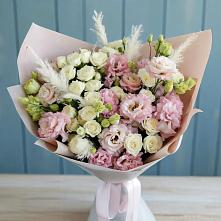 Букет цветов из:  Альстромерии и Розы #REPLACE_PRED# Жирово