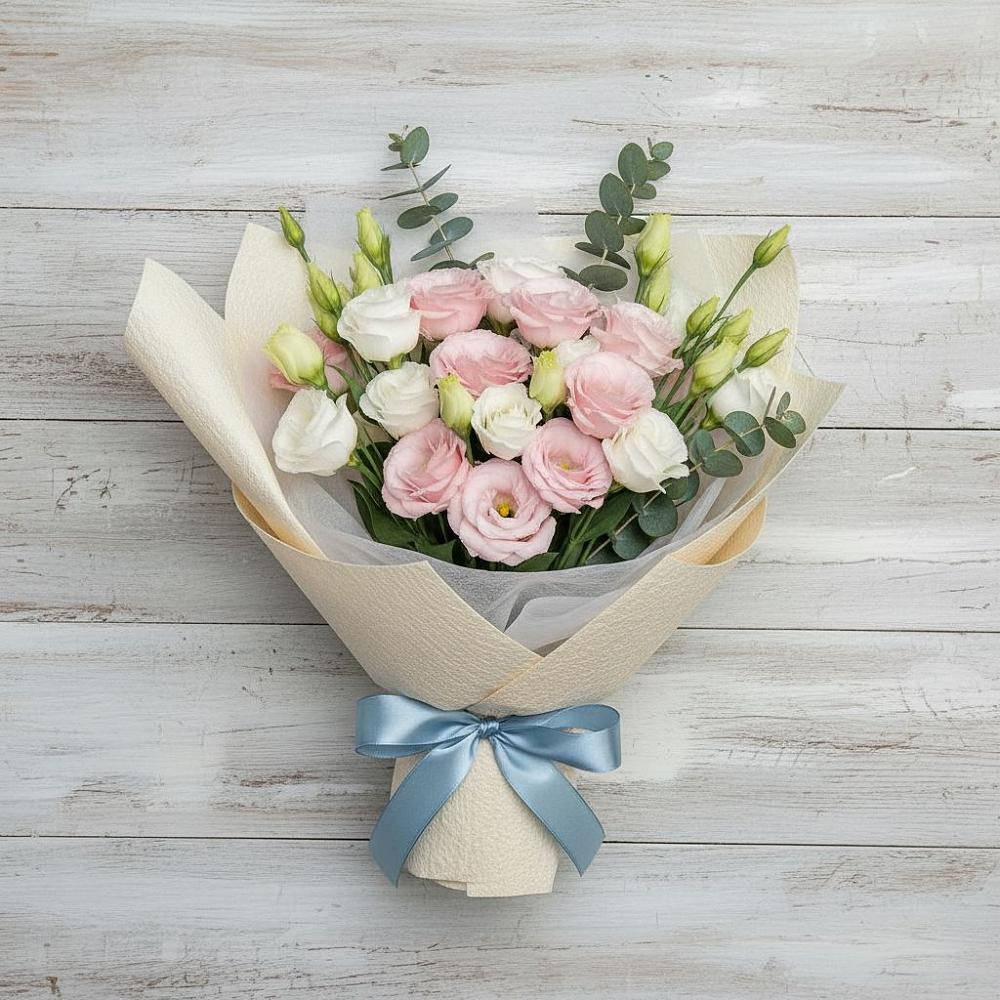 Букет цветов из: Лизиантусы в Жирово